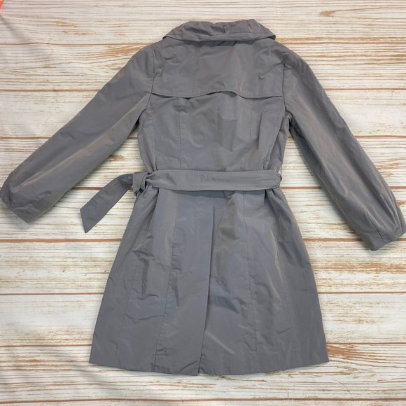 Banana Republic Gray Single Breasted Trench Coat - Picture 4 of 7